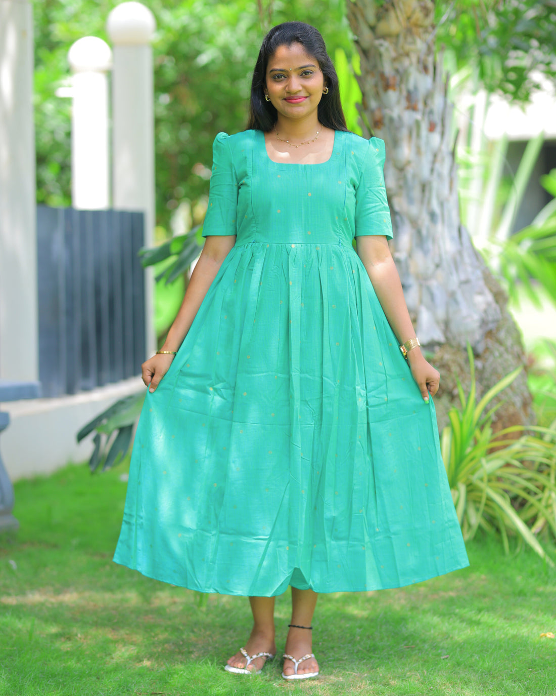 Mythili | Maternity Maxi with Full Lining [Double Side Zips] - Only S Size
