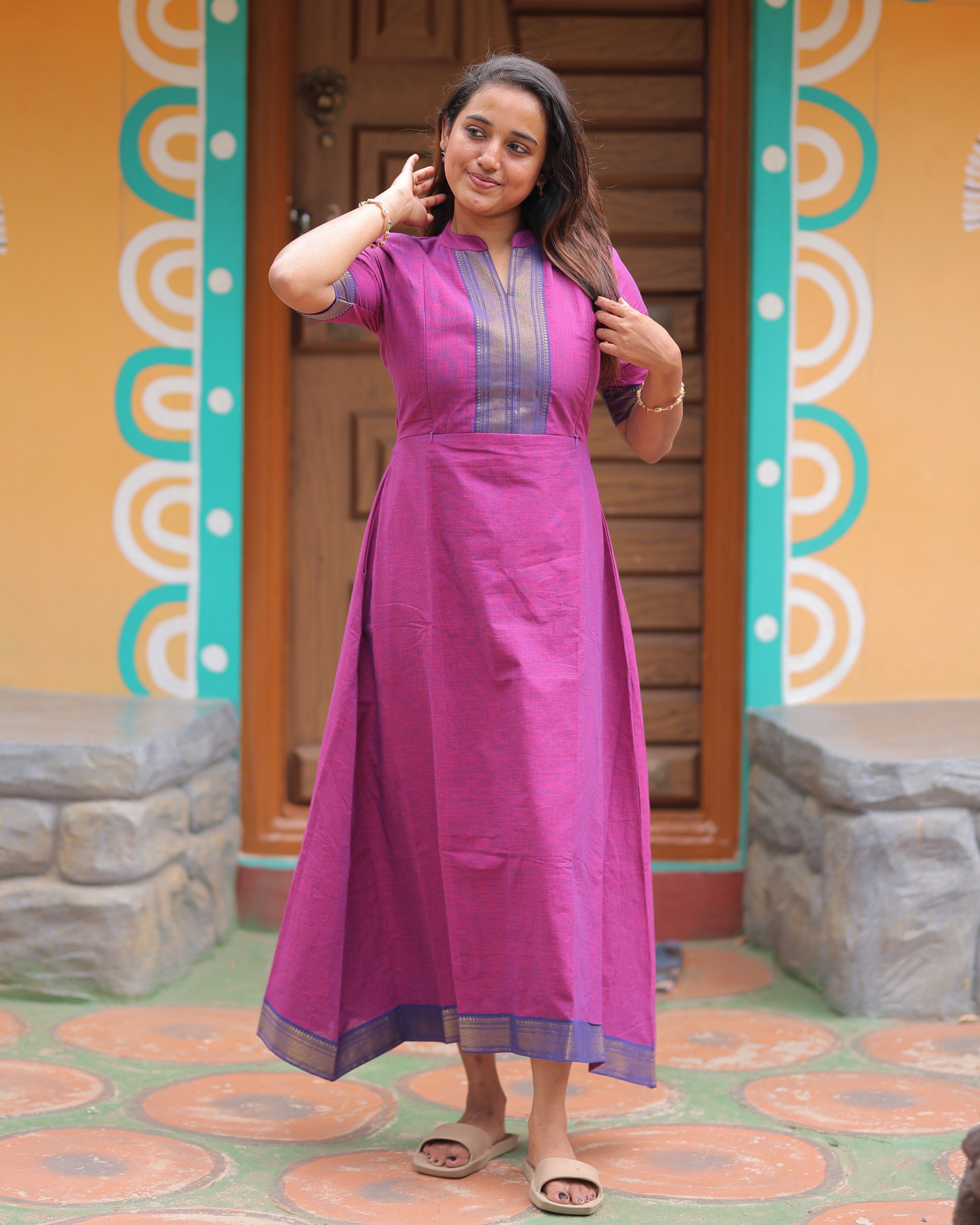 Mangai V2 | Maternity Maxi with Lining [Double Side Zips]