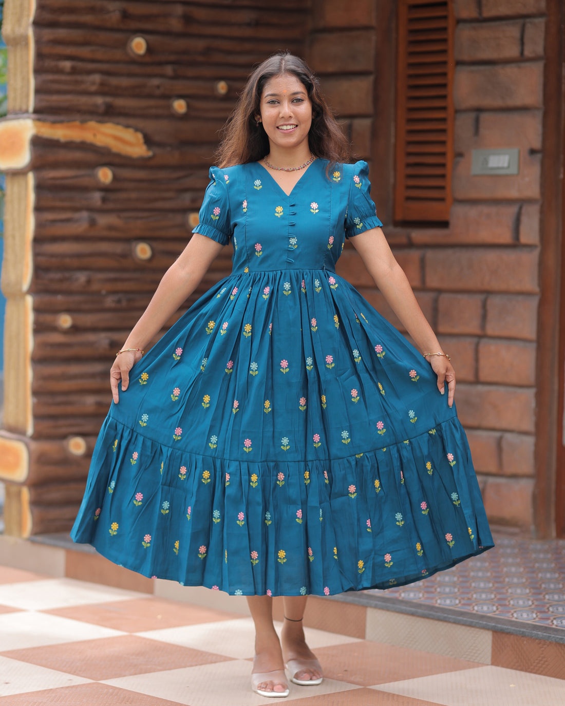 Roman Silk V2 | Maternity Maxi with Full Lining [Double Side Zips]