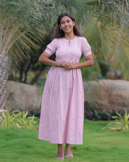 Ziva_V6 Maternity Maxi with Top Lining [Double Side Zips]
