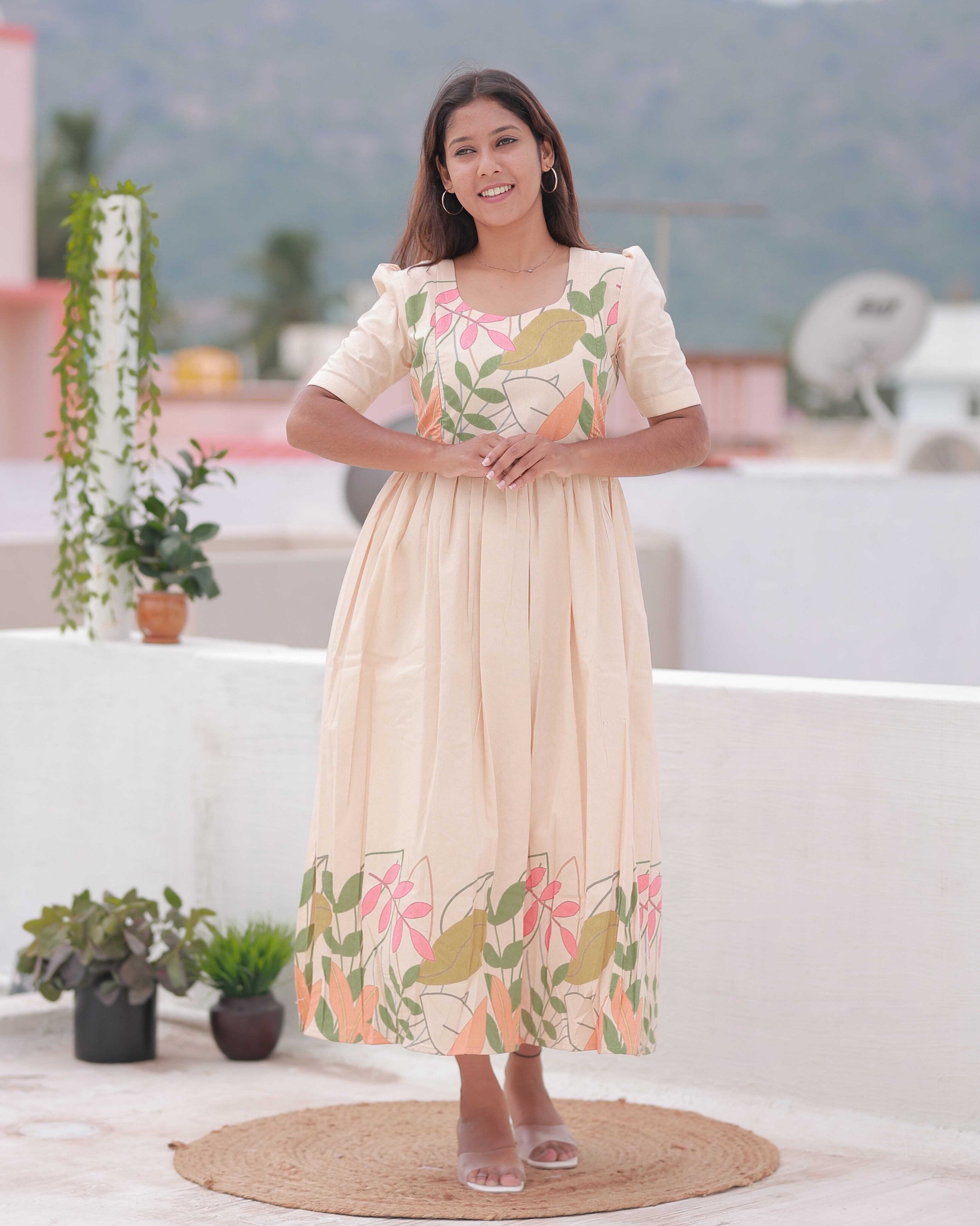Arzoo | Maternity Maxi with Full Lining [Double Side Zips]
