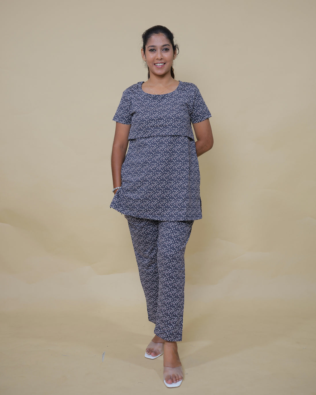 Abarna | Zipless Feeding Pant Set