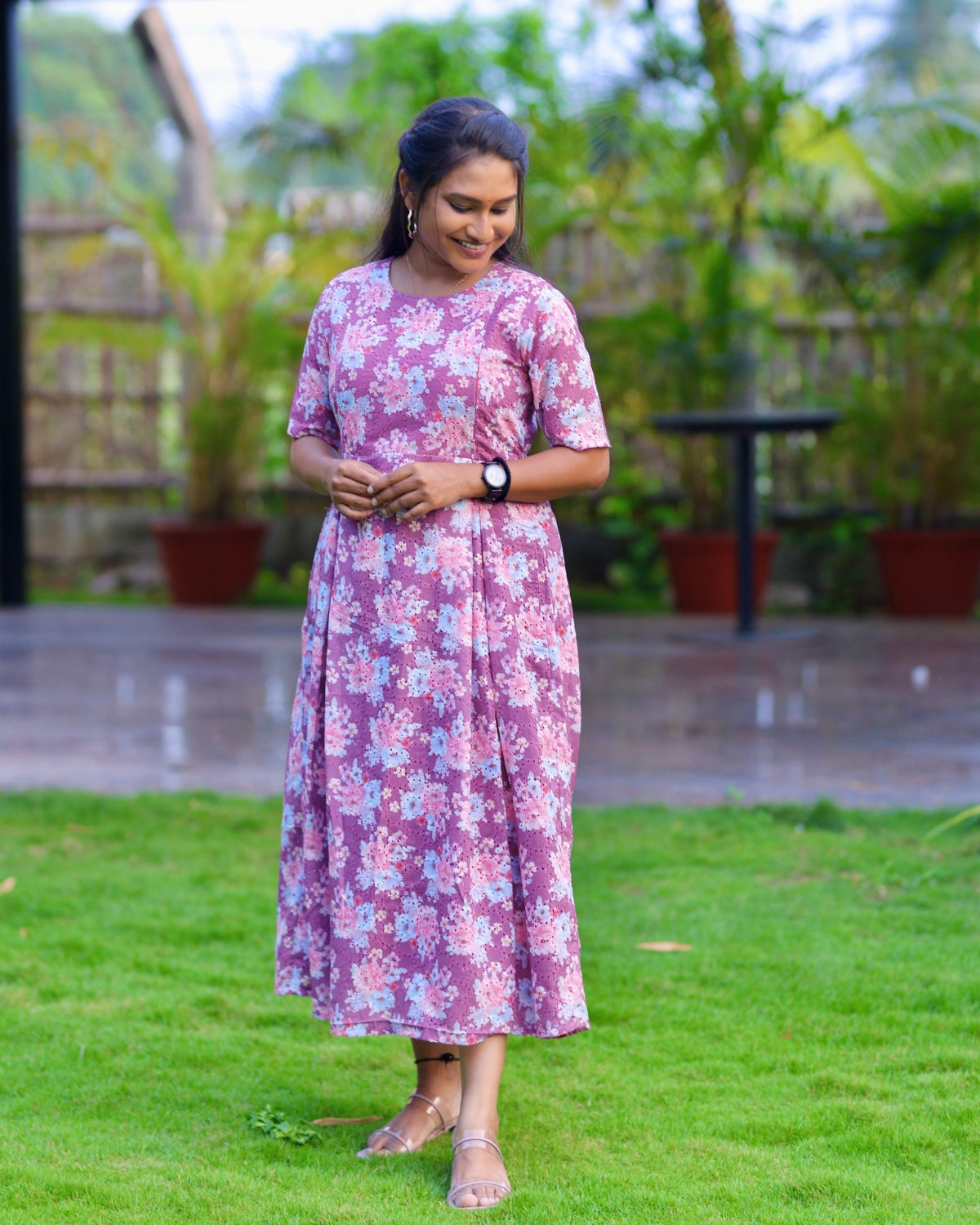 Poovizhi | Hakoba Printed Cotton Kurti with Lining (ONLY FEEDING)