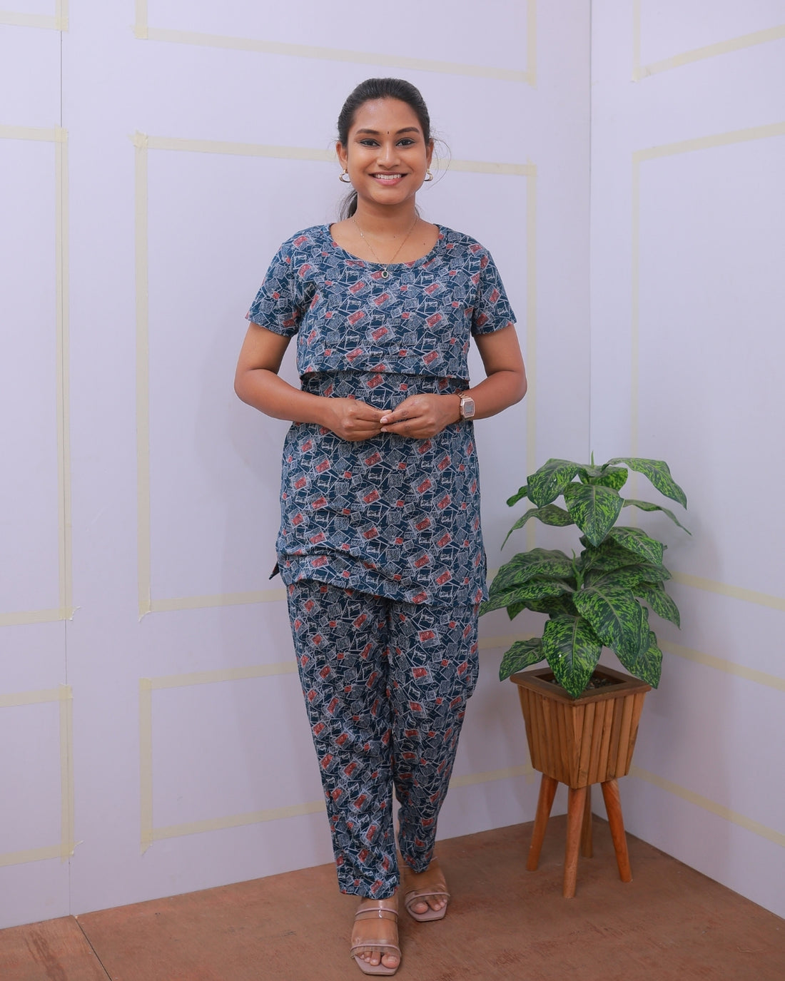 Chaya | Zipless Feeding Pant Set