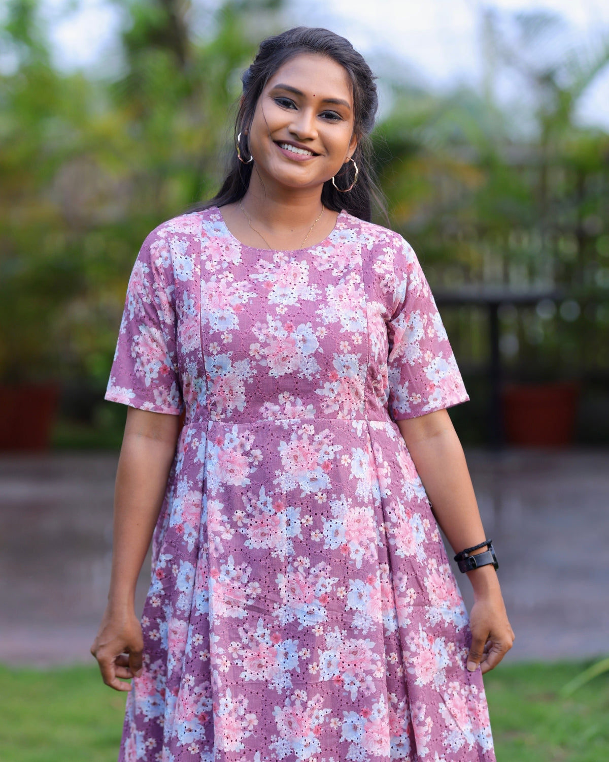 Poovizhi | Hakoba Printed Cotton Kurti with Lining (ONLY FEEDING)