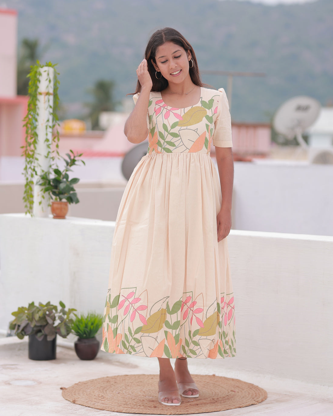 Arzoo | Maternity Maxi with Full Lining [Double Side Zips]