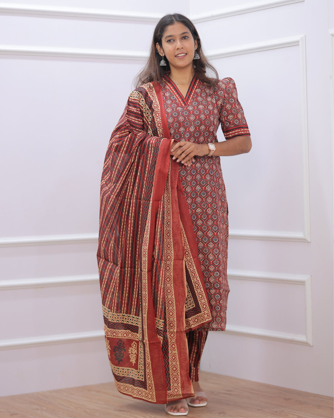 Niva | Maternity Kurti with Lining [TOP + PANT + DUPATTA]