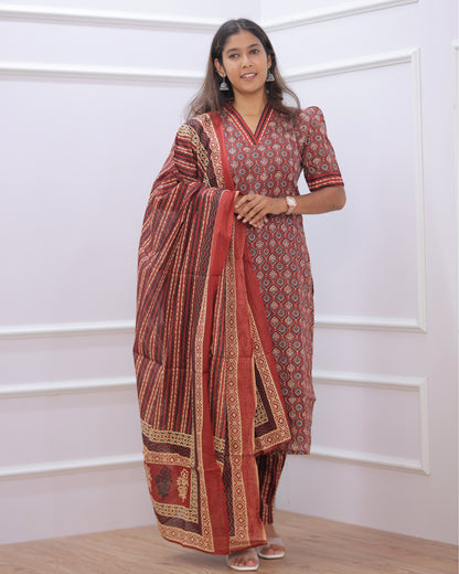Niva | Maternity Kurti with Lining [TOP + PANT + DUPATTA]