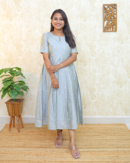 Pastel Grey | Maternity Kurti with Lining