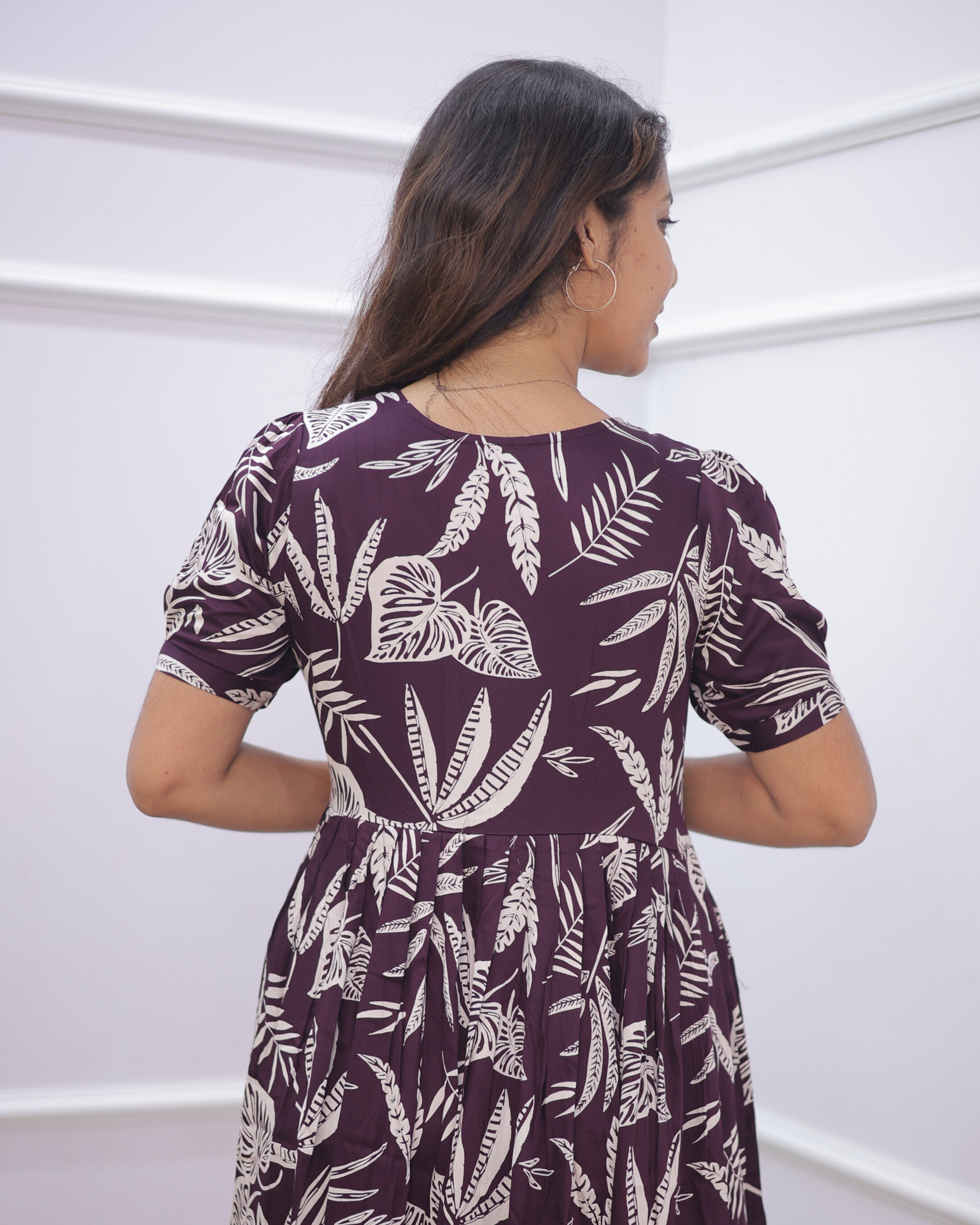Wine Wrap | Maternity Maxi [Double Side Zips_SIDE KNOT]