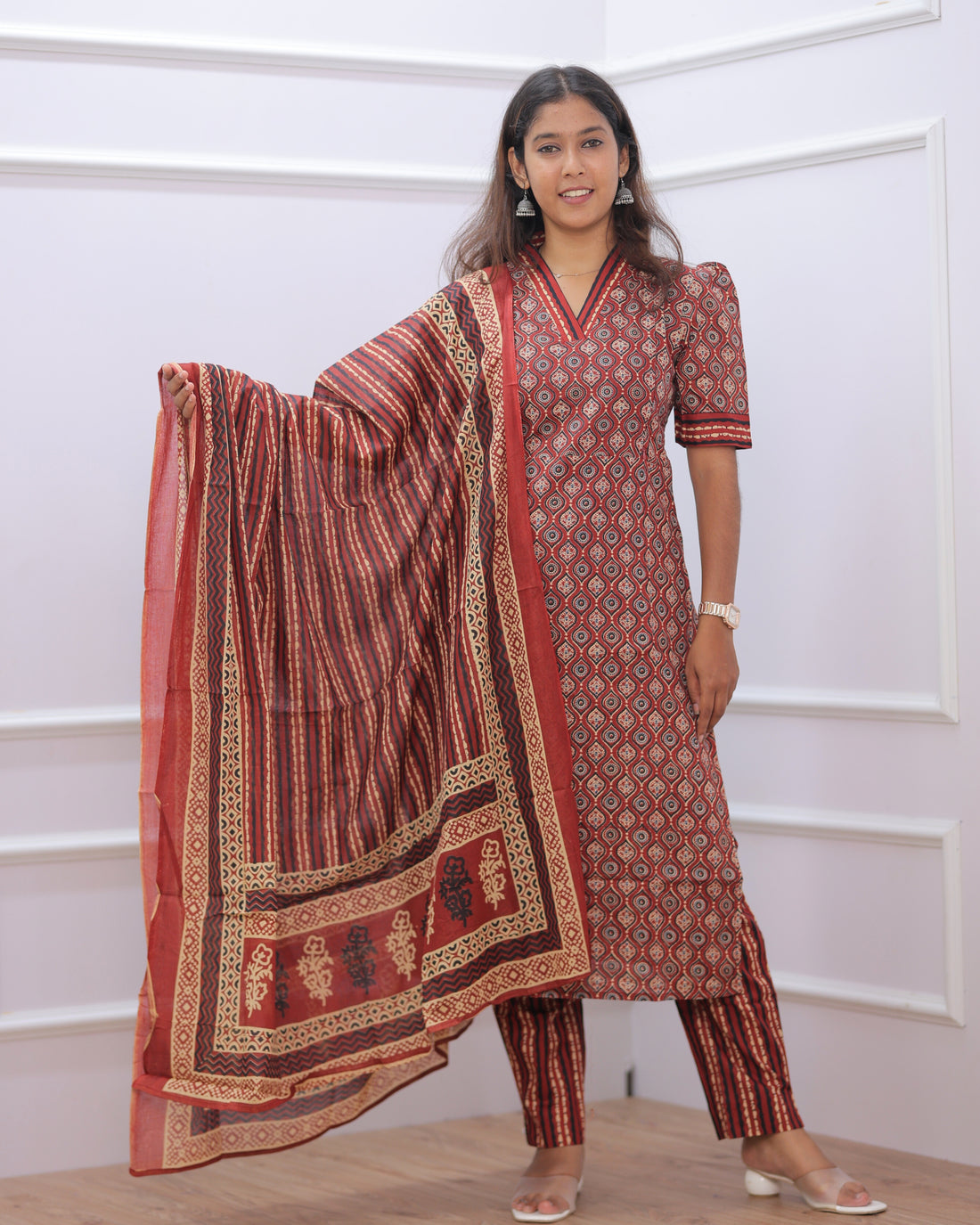 Niva | Maternity Kurti with Lining [TOP + PANT + DUPATTA]