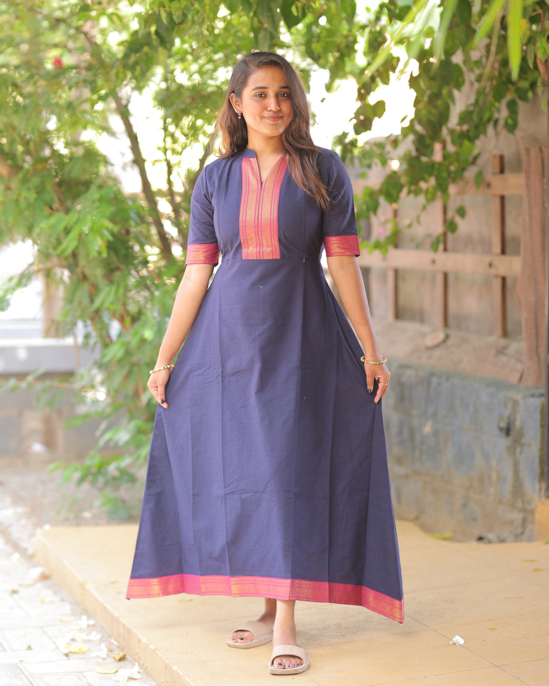 Mangai V3 | Maternity Maxi with Lining [Double Side Zips]