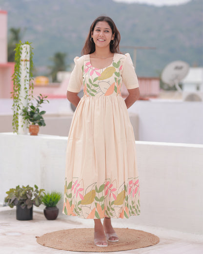 Arzoo | Maternity Maxi with Full Lining [Double Side Zips]