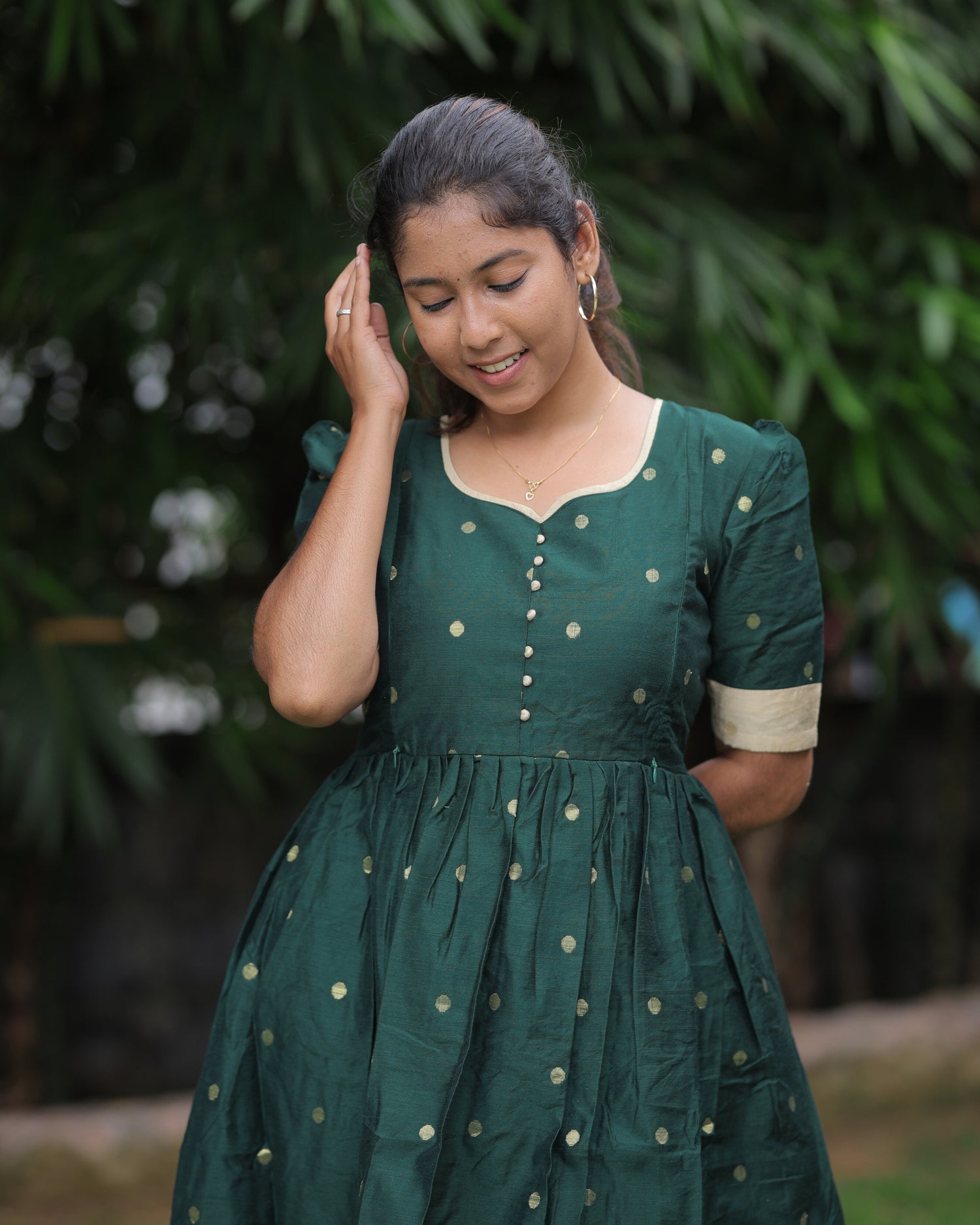 Ezhilarasi | Maternity Maxi with Full Lining [Double Side Zips]