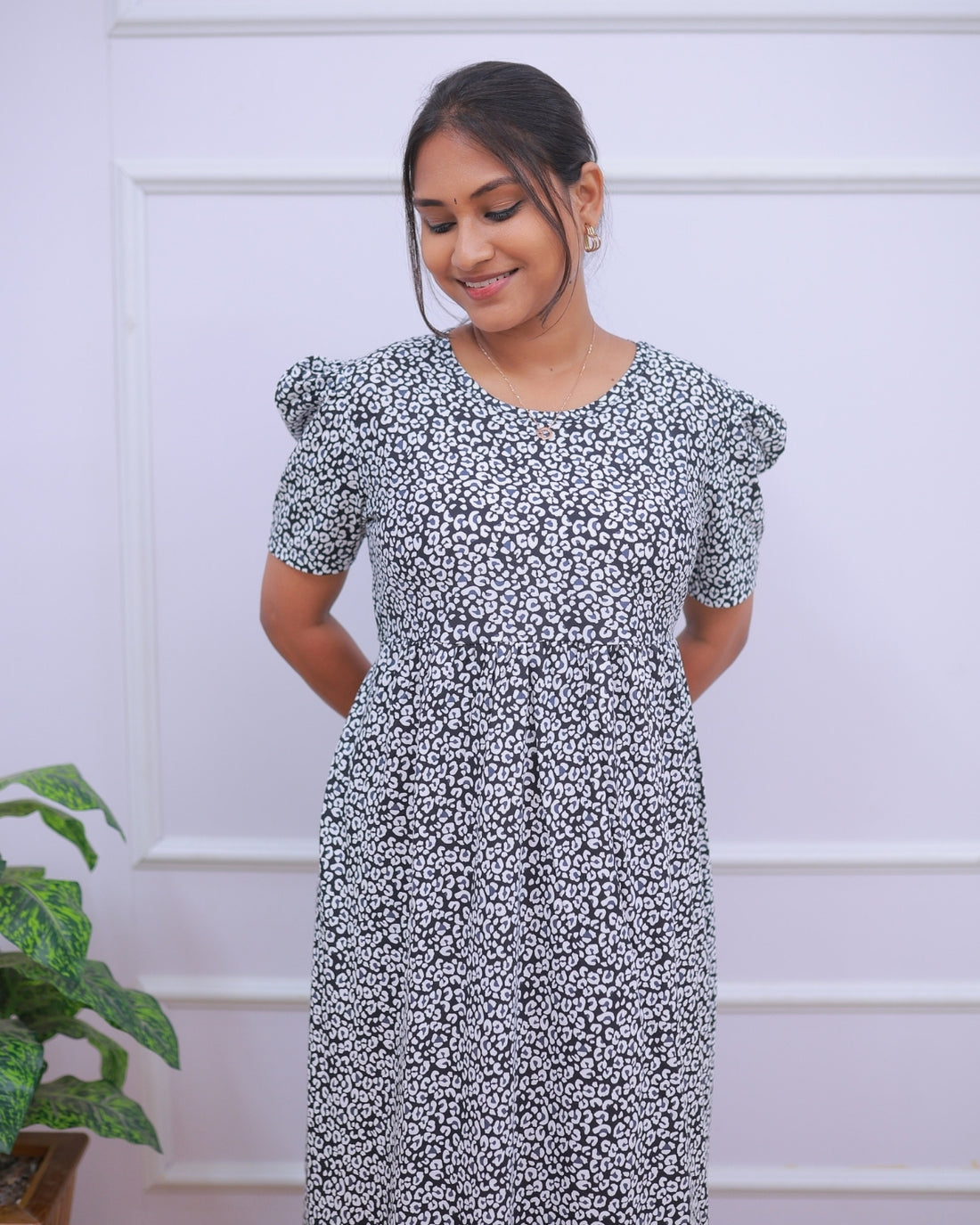 Giri | Casual Non-Maternity Loungewear - Puff Sleeve | Full Length
