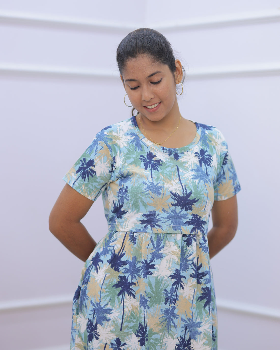 Trisha | Zipless Maternity Dress - Normal Sleeves | Full Length
