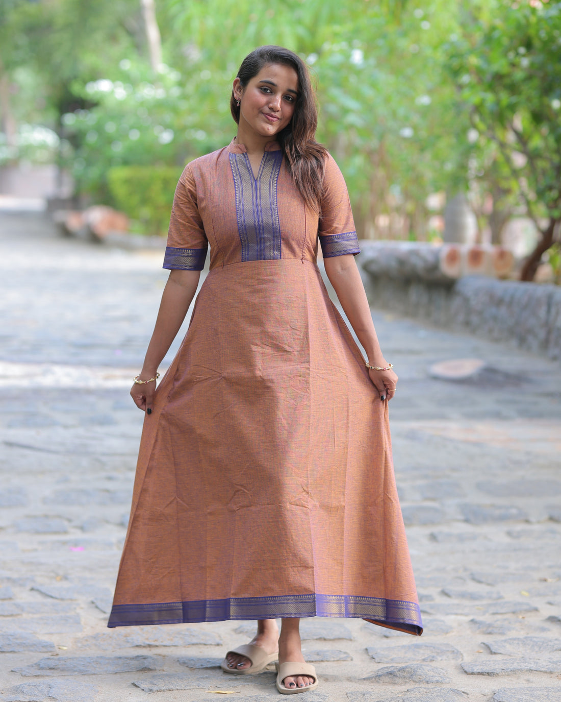 Mangai V4 | Maternity Maxi with Lining [Double Side Zips]