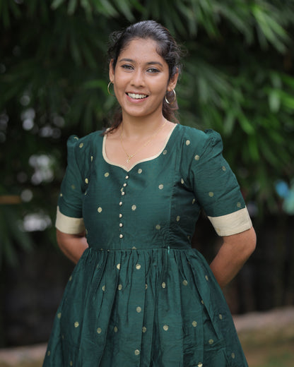 Ezhilarasi | Maternity Maxi with Full Lining [Double Side Zips]
