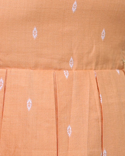 Pastel Orange | Tussar Kurti with Lining [FEEDING &amp; NON FEEDING]