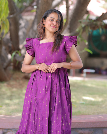 Aaradhana | Maternity Maxi with Full Lining [Double Side Zips]