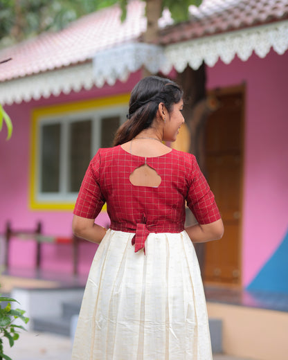 Onam S1_ Maternity Maxi with Full Lining [Double Side Zips]