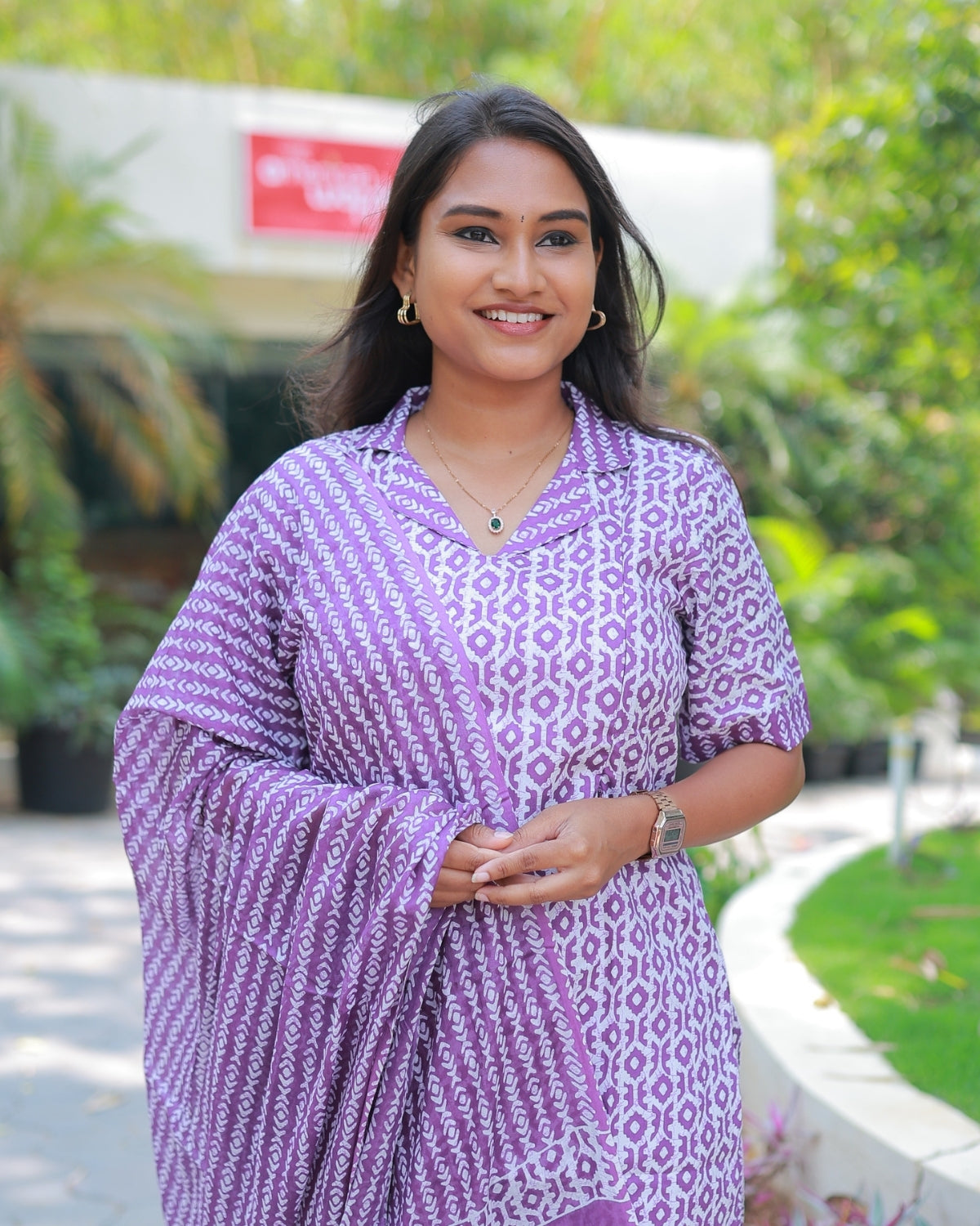 Varshini | Maternity Kurti with Lining [TOP + PANT + DUPATTA]