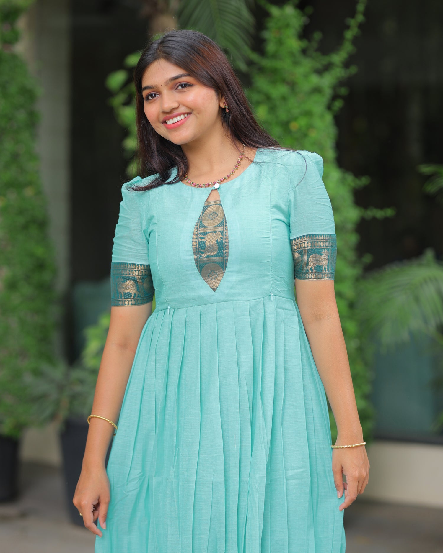 Poonguzhali_V4 Maternity Maxi with Full Lining [Double Side Zips]