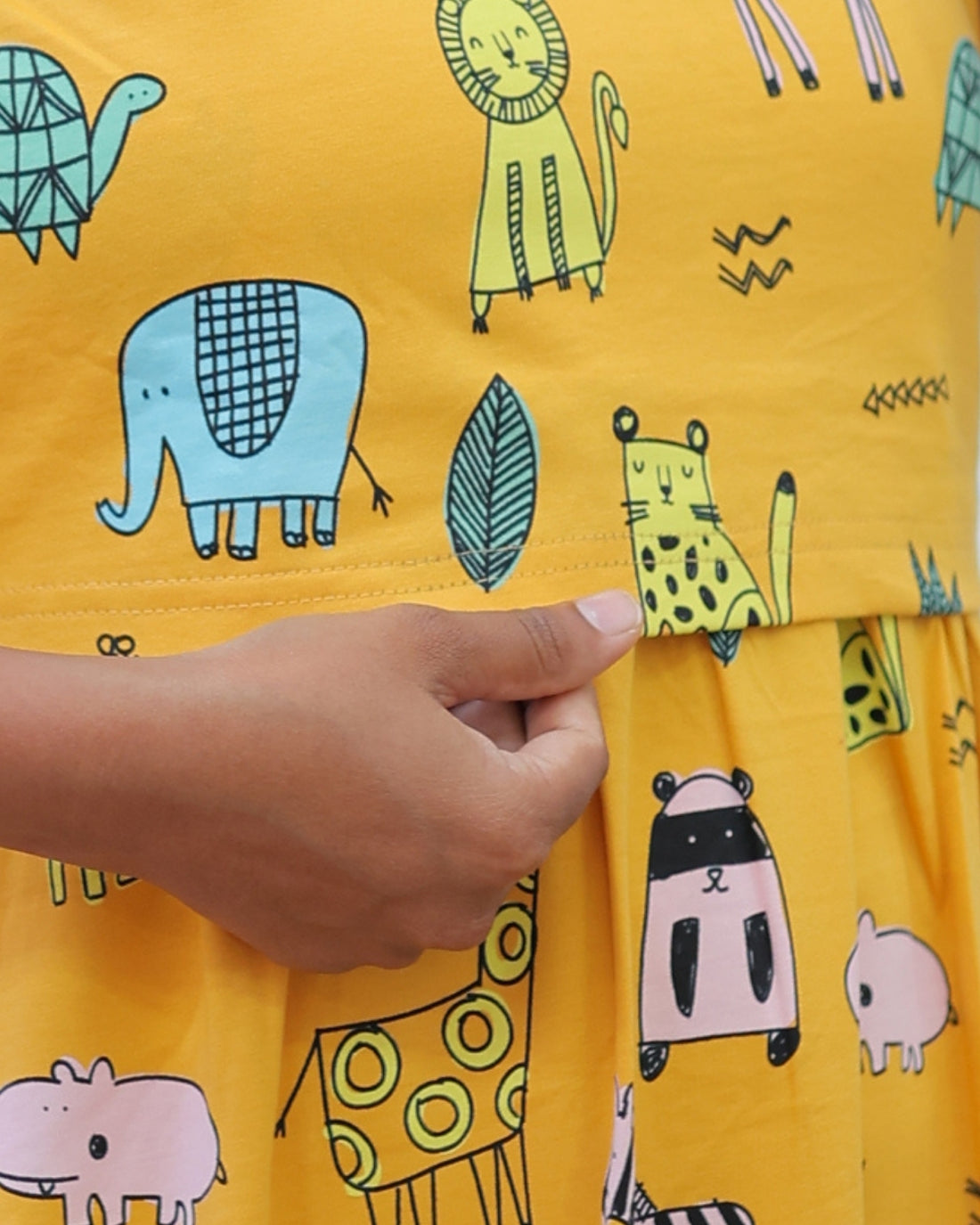Safari | Zipless Maternity Dress - Normal Sleeves | Full Length Maxi