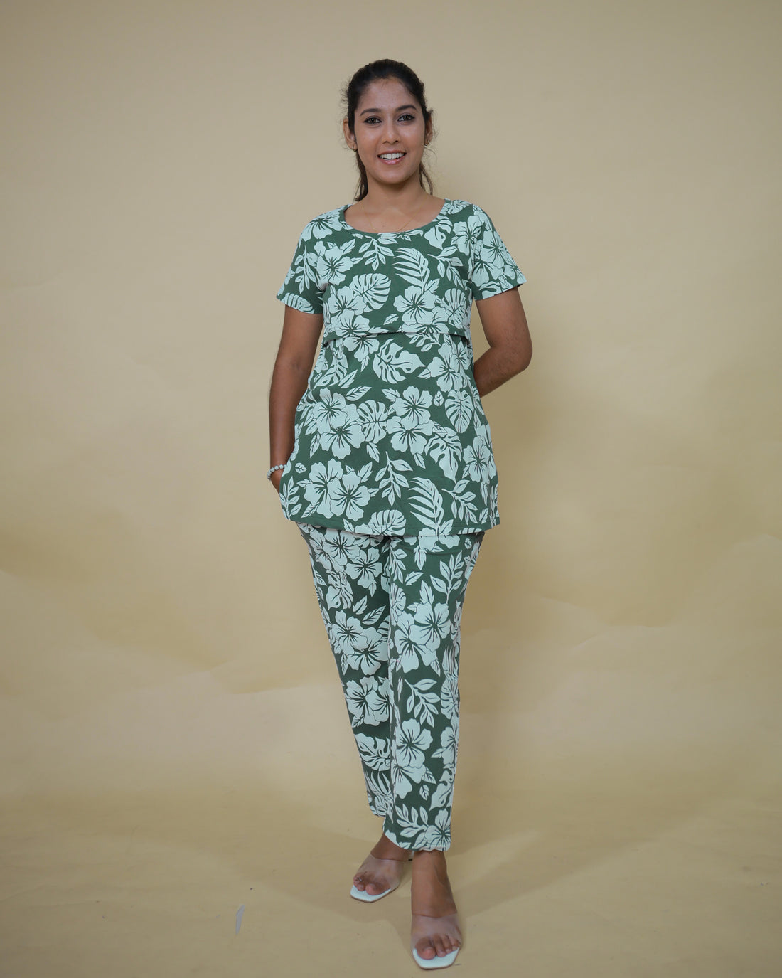 Champa | Zipless Feeding Pant Set