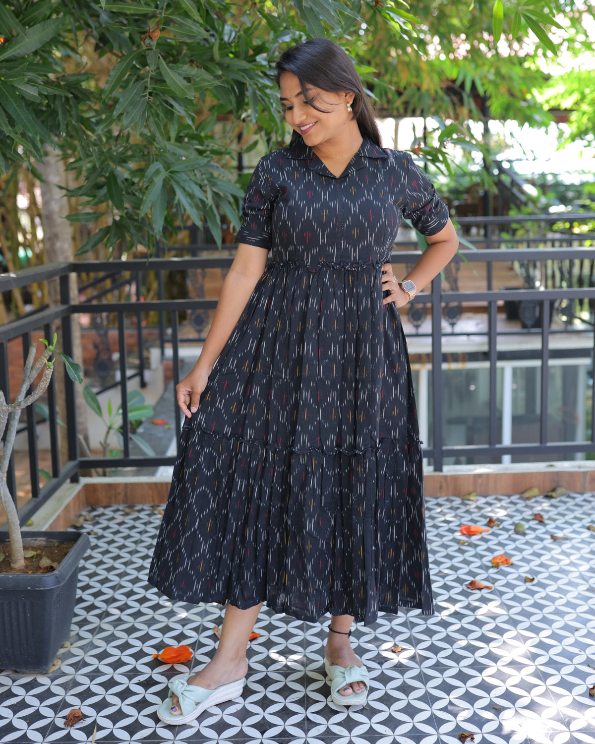 Emi-Ikkat | Maternity Kurti