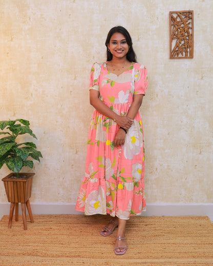 Peach Bud | Maternity Kurti with Lining [Popcorn]