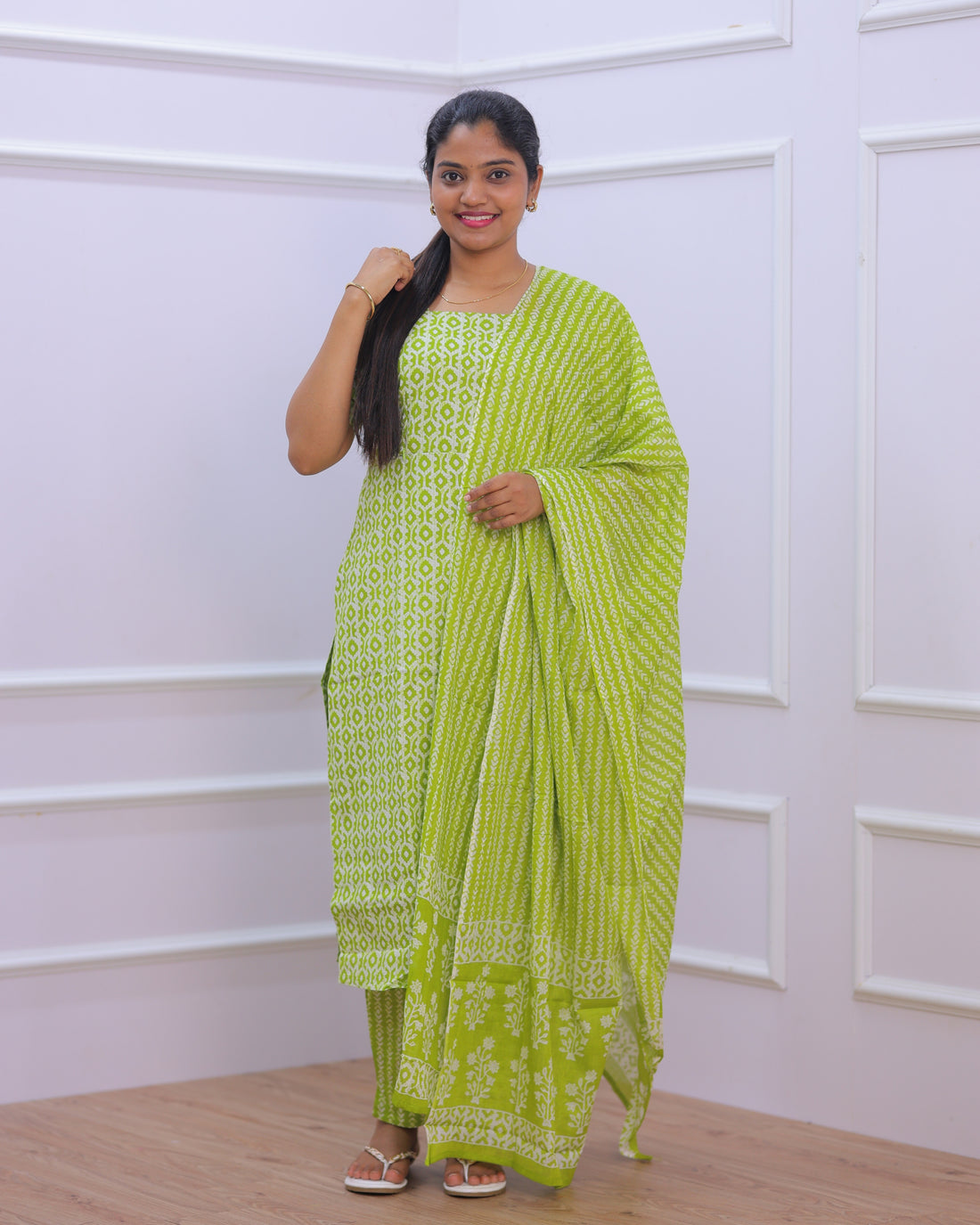 Nandhini | Maternity Kurti with Lining [TOP + PANT + DUPATTA]