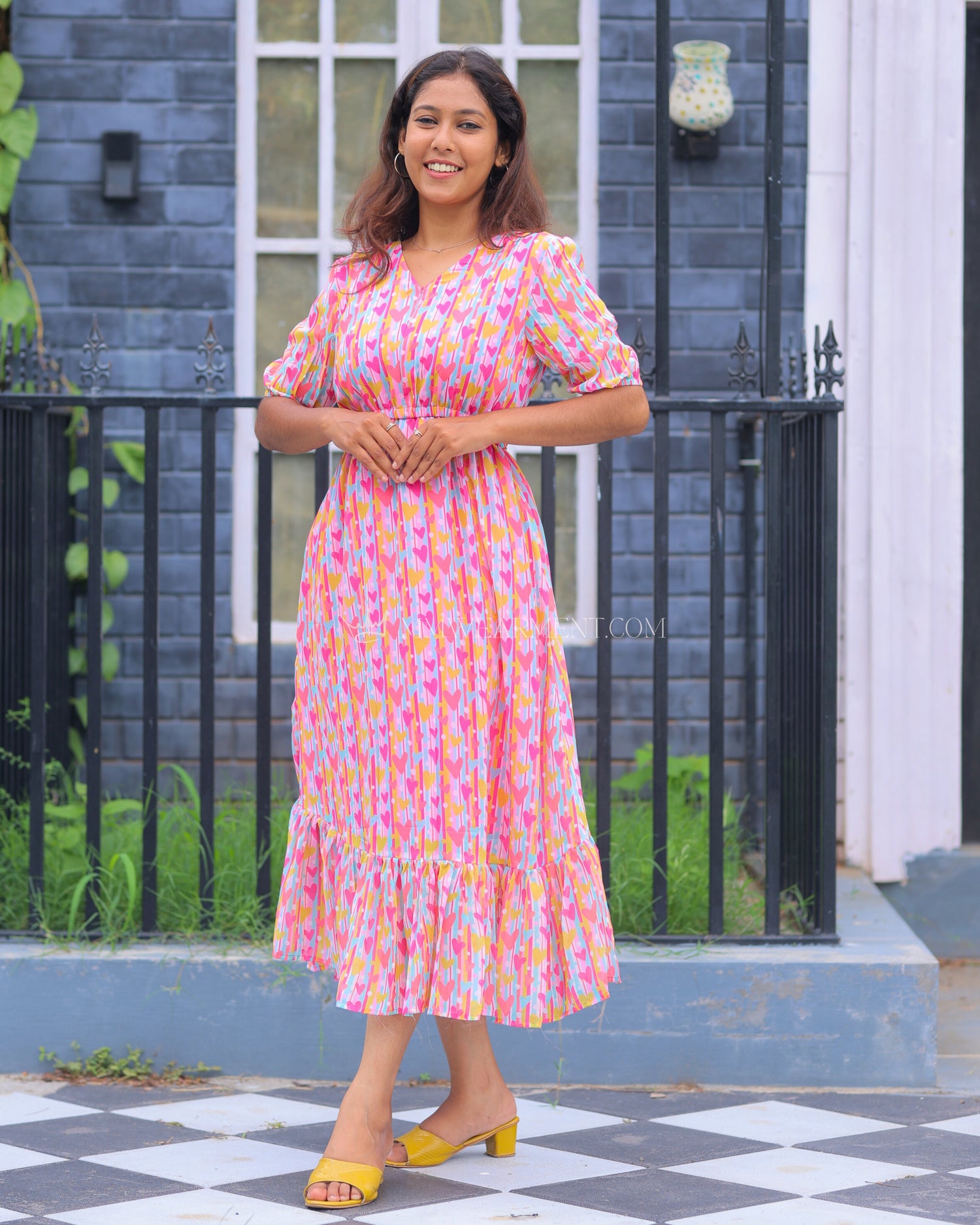 Pinterest Heartin Maxi with Lining [Center Zip]
