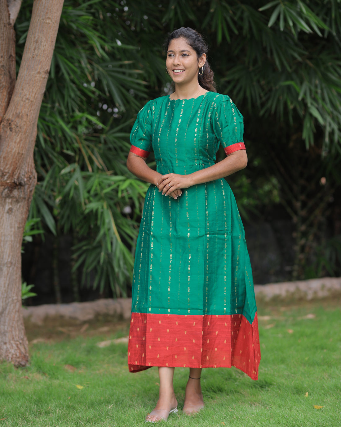 Andal | Maternity Maxi with Full Lining [Double Side Zips]