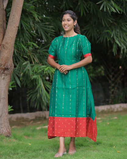 Andal | Maternity Maxi with Full Lining [Double Side Zips]