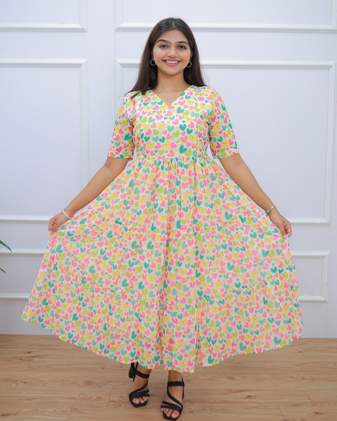Cassata | Maternity Maxi with Lining [Double Side Zips]