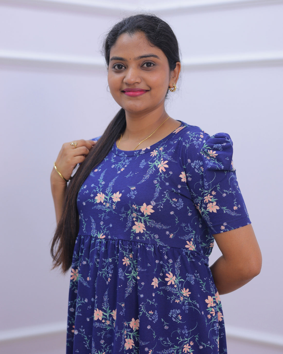 Pavisha | Casual Non-Maternity Loungewear - Puff Sleeve | Full Length