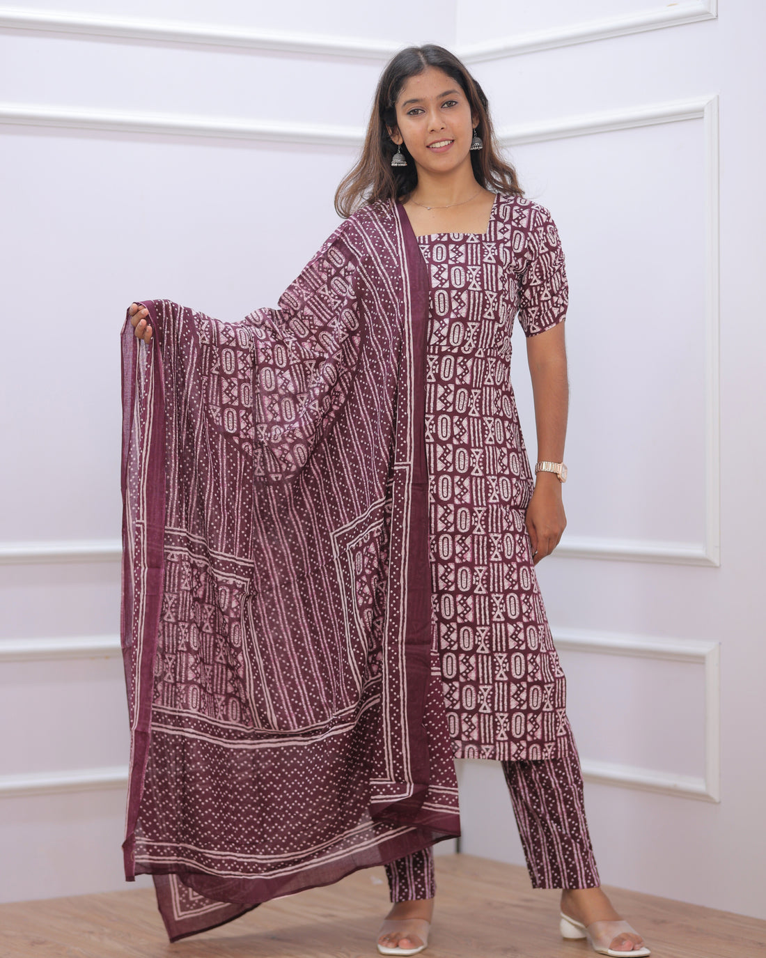 Radha | Maternity Kurti with Lining [TOP + PANT + DUPATTA]