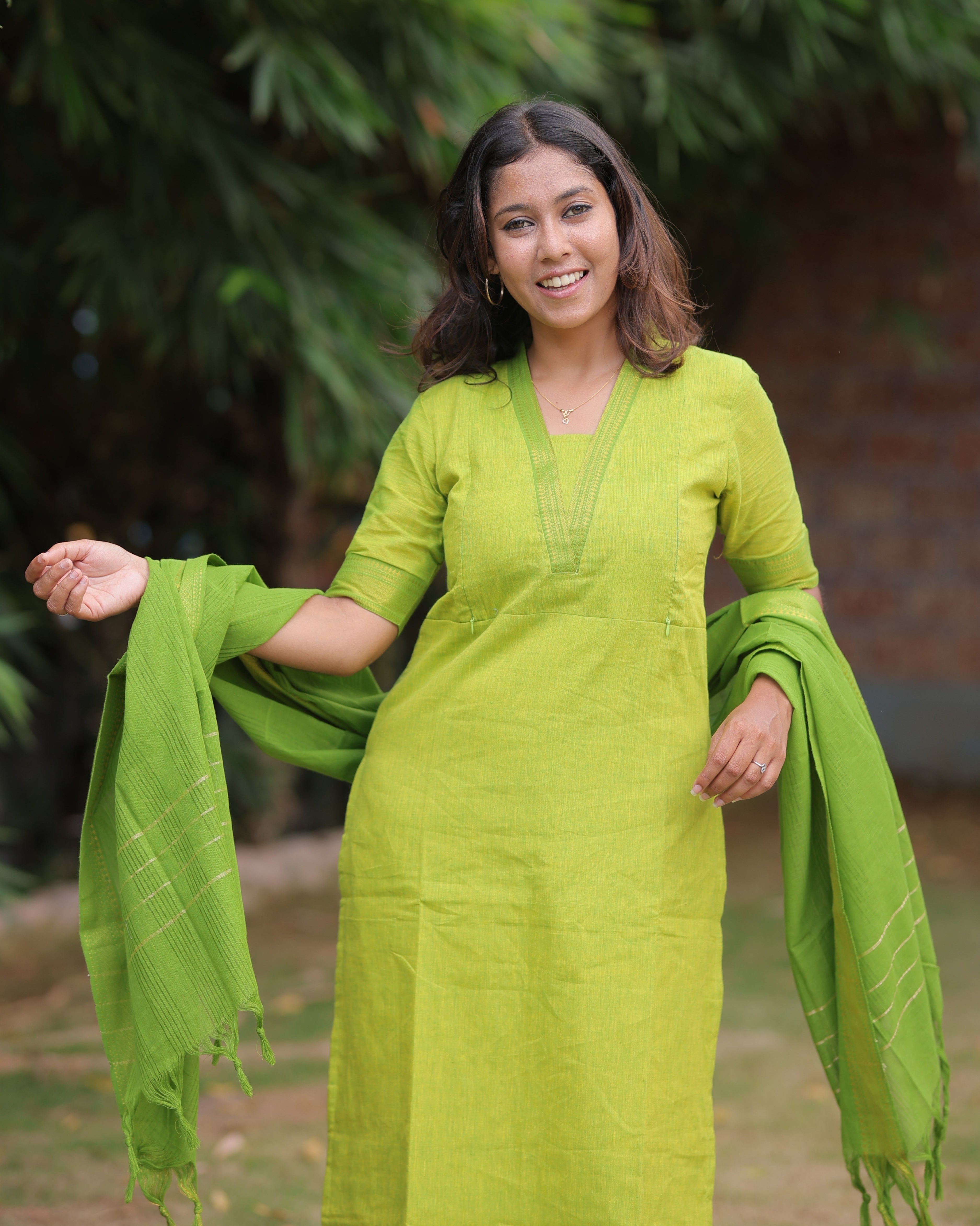 Mangalagiri V2 | Maternity Kurti with Lining [TOP + PANT + DUPATTA]