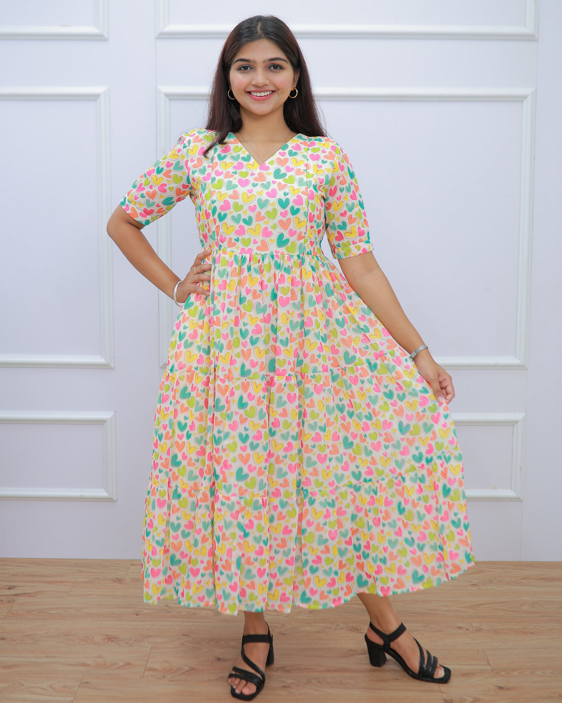 Cassata | Maternity Maxi with Lining [Double Side Zips]