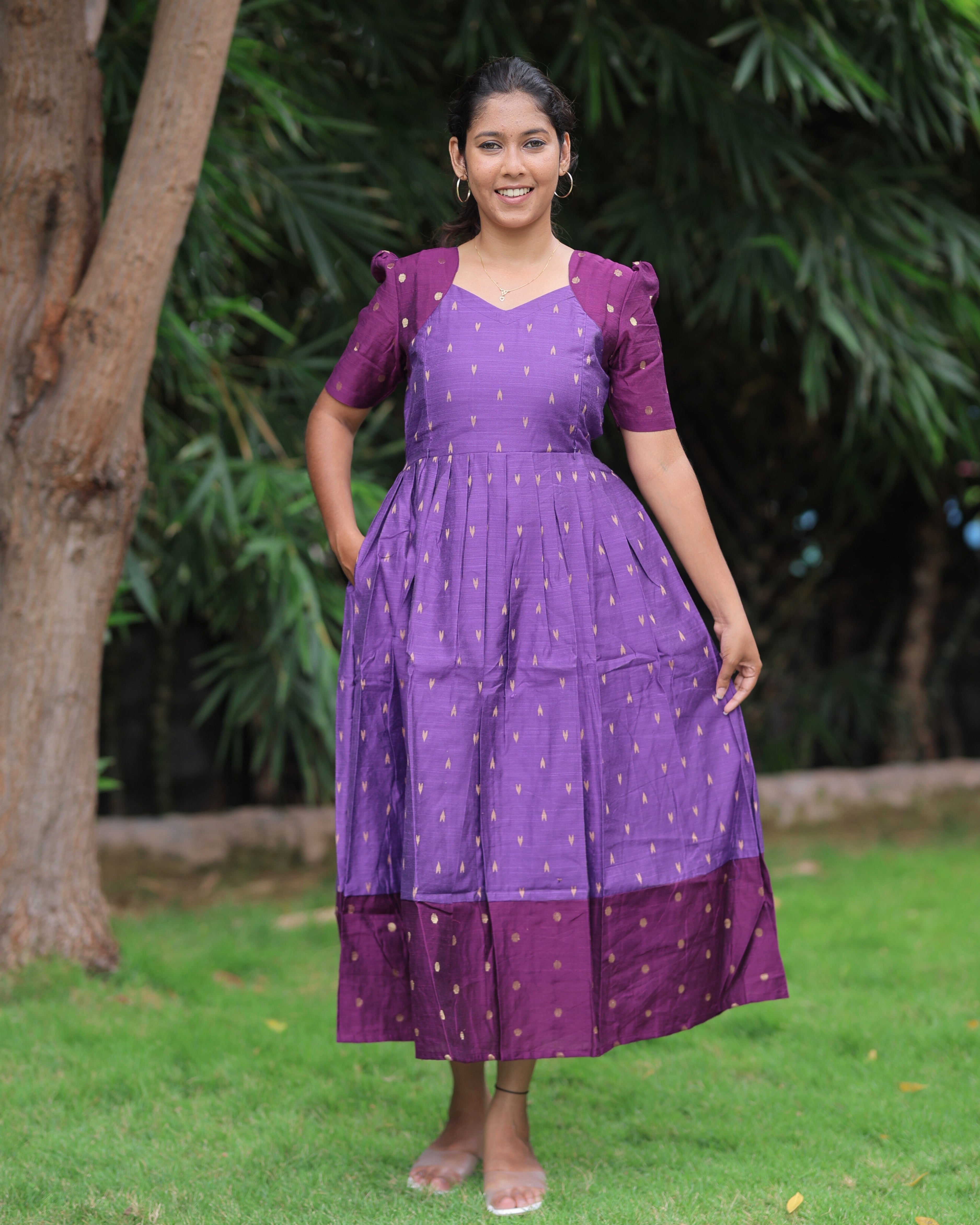 Kundhavai | Maternity Maxi with Full Lining [Double Side Zips]