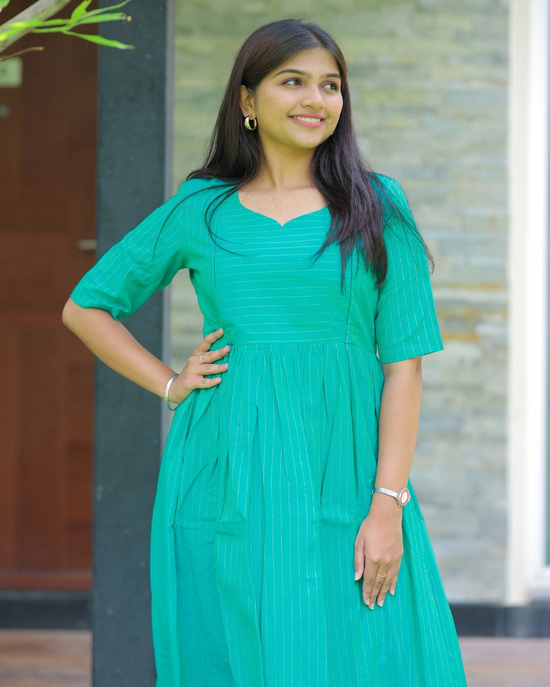 Aarani_lines | Maternity Maxi with Lining
