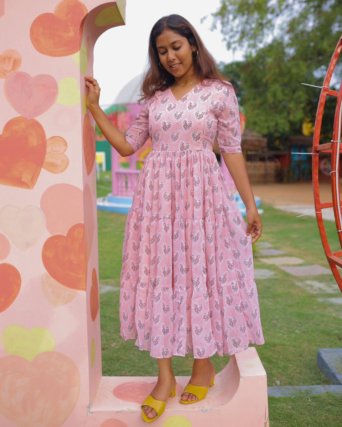 Sweet Heart | Maternity Maxi with Full Lining [Double Side Zips]