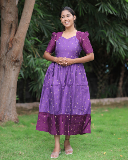 Kundhavai | Maternity Maxi with Full Lining [Double Side Zips]
