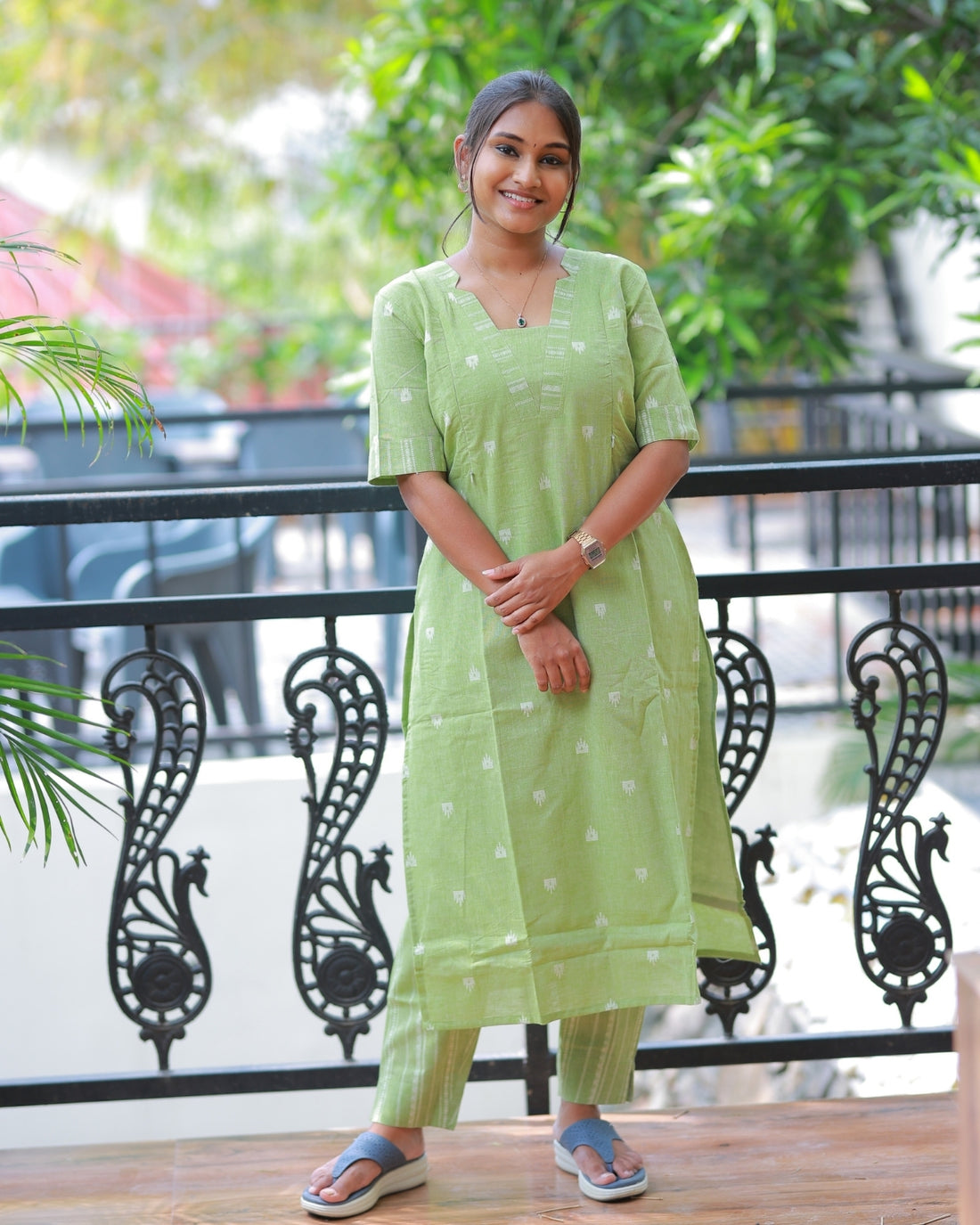 Green-KIA | Maternity Kurta Set with Lining