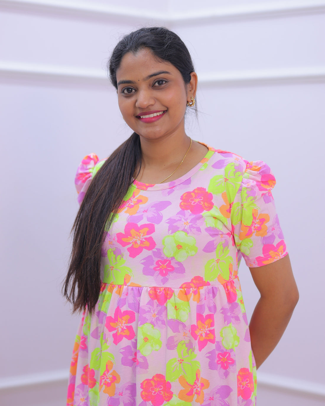 Suba | Casual Non-Maternity Loungewear - Puff Sleeve | Full Length