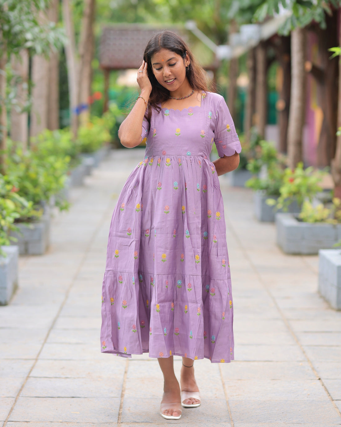 Roman Silk V5 | Maternity Maxi with Full Lining [Double Side Zips]