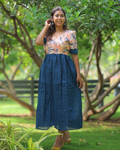 Aura V1 | Maternity Maxi with Lining [Center Zip]