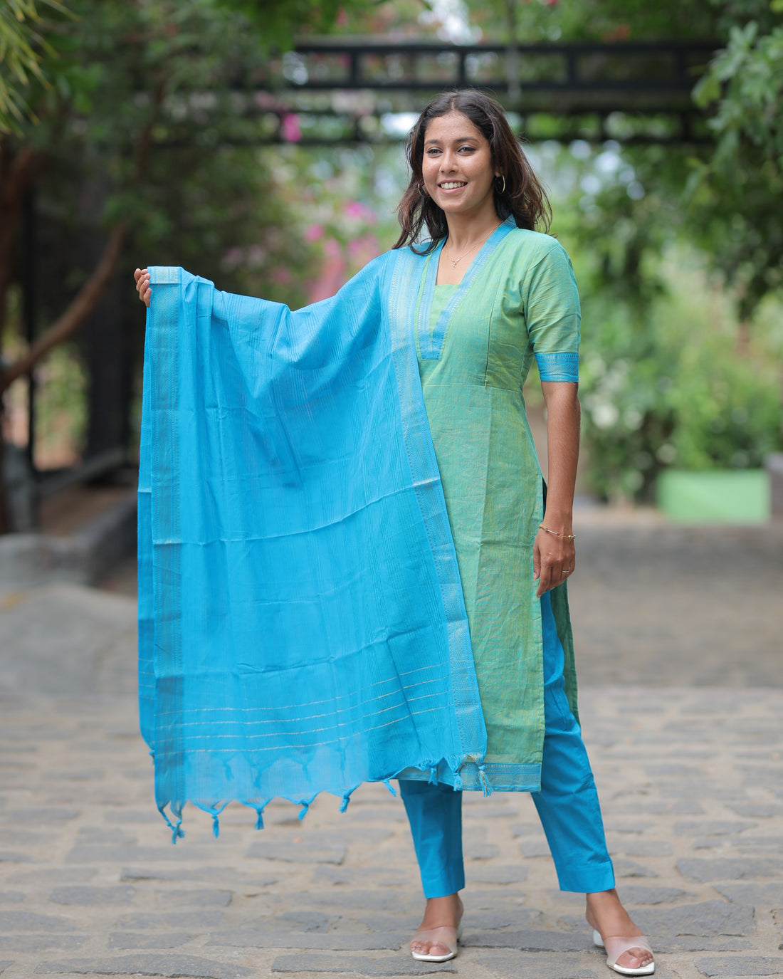 Mangalagiri V4 | Maternity Kurti with Lining [TOP + PANT + DUPATTA]