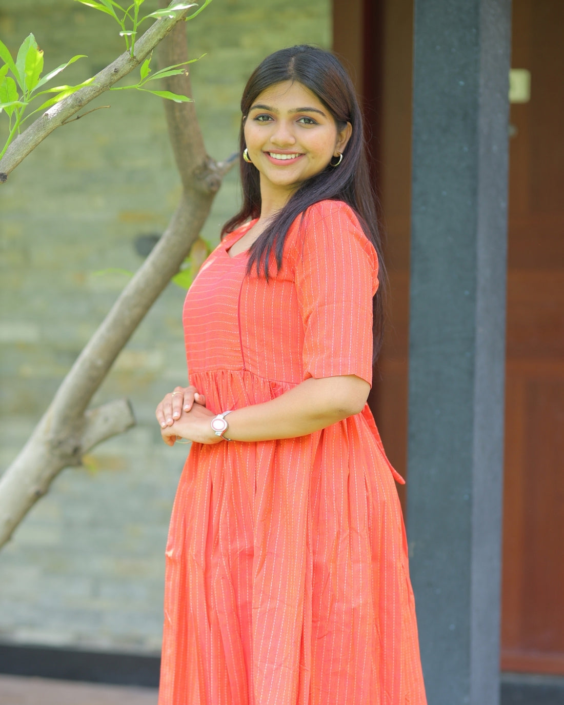 Kothai_lines | Maternity Maxi with Lining